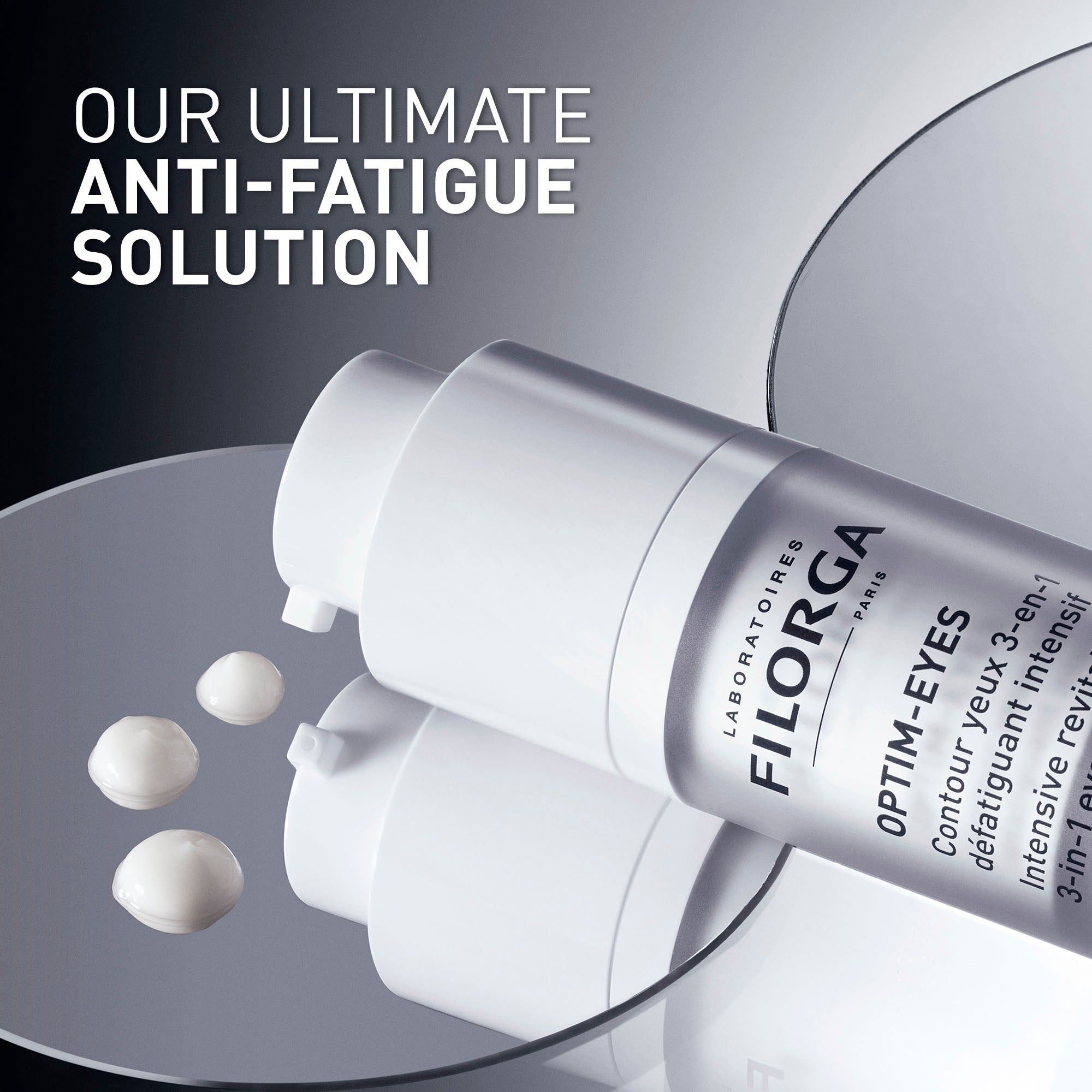 Eye contour cream for dark circles, eye bags and fine lines