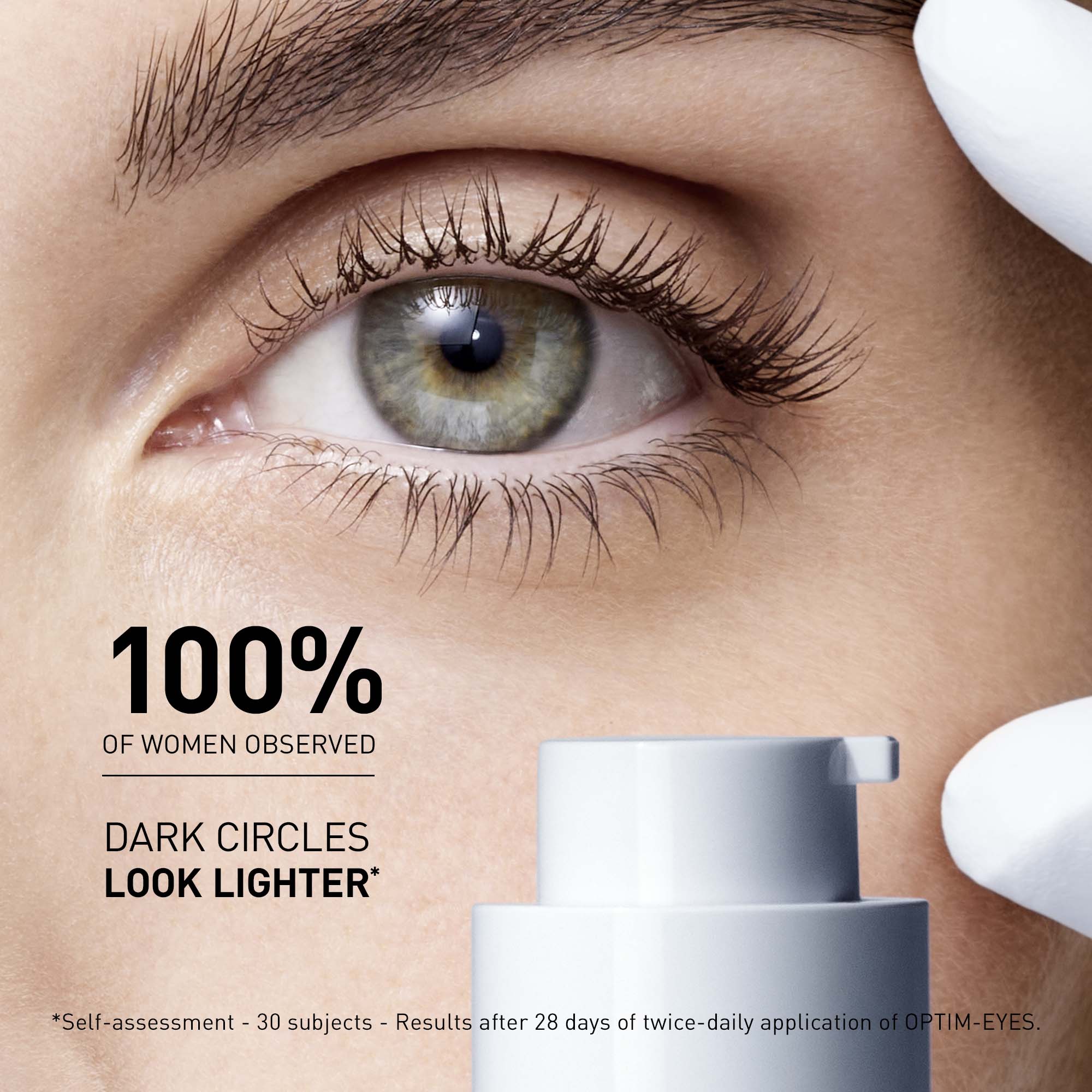 Eye contour cream for dark circles, eye bags and fine lines