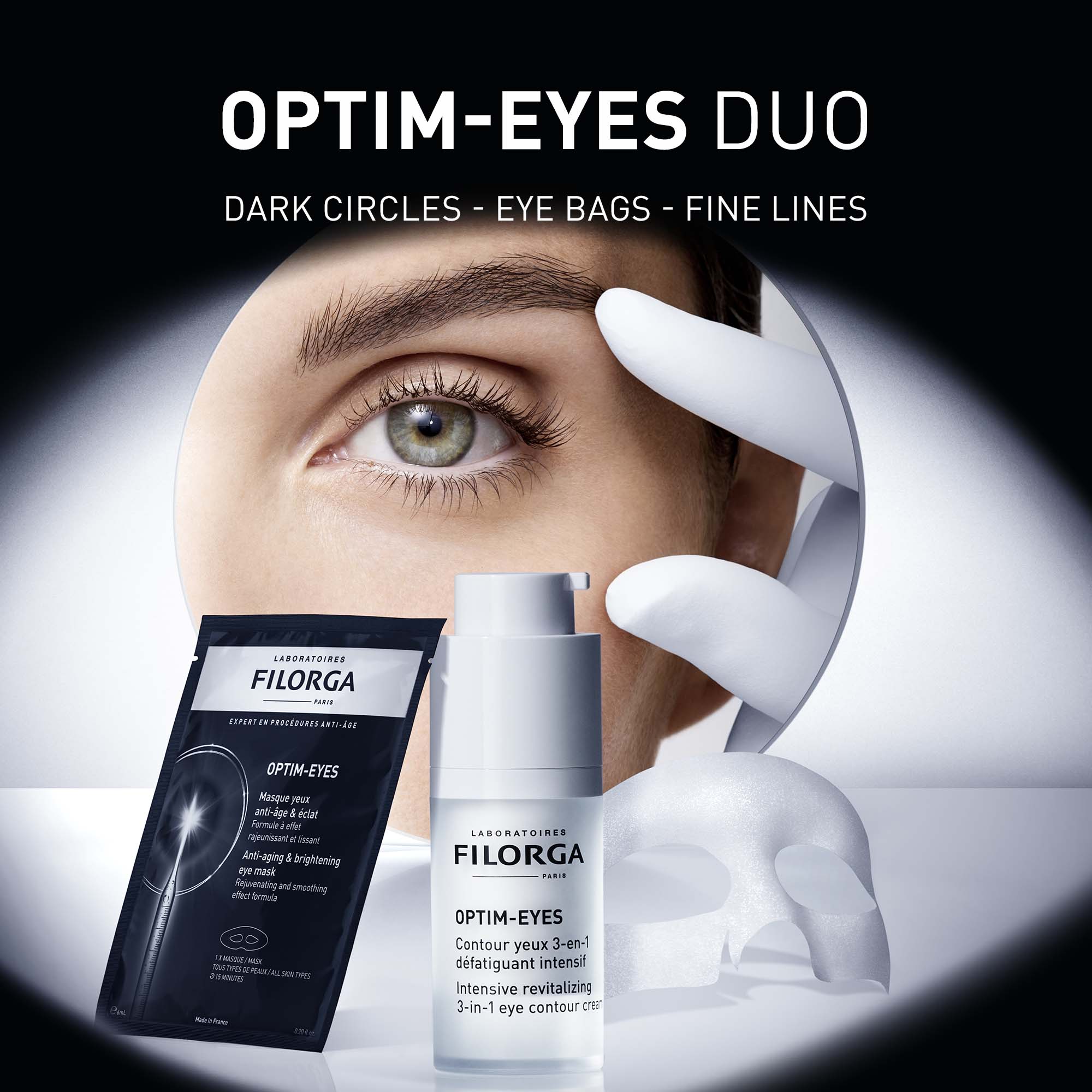 新品❤️FILORGA OPTIM-EYES❤️アイクリーム フランス15ml Eye contour cream for dark circles, eye bags and fine lines