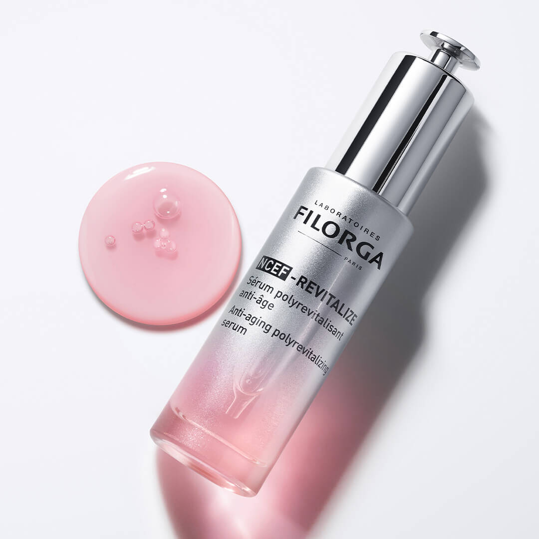 NCEF-REVITALIZE Serum smooths, evens, and brightens the skin.