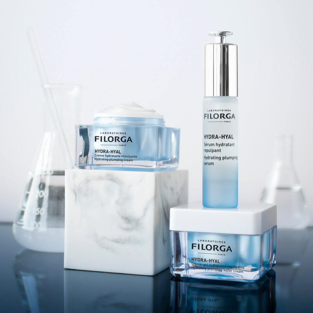 A beauty routine featuring hyaluronic acid treatments ensures properly moisturized skin in winter